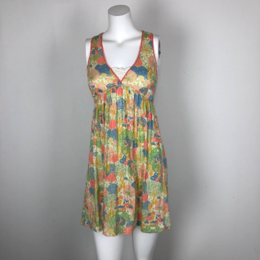 Lilka Tree House Floral Colorful Print Shift Dress - Picture 2 of 5